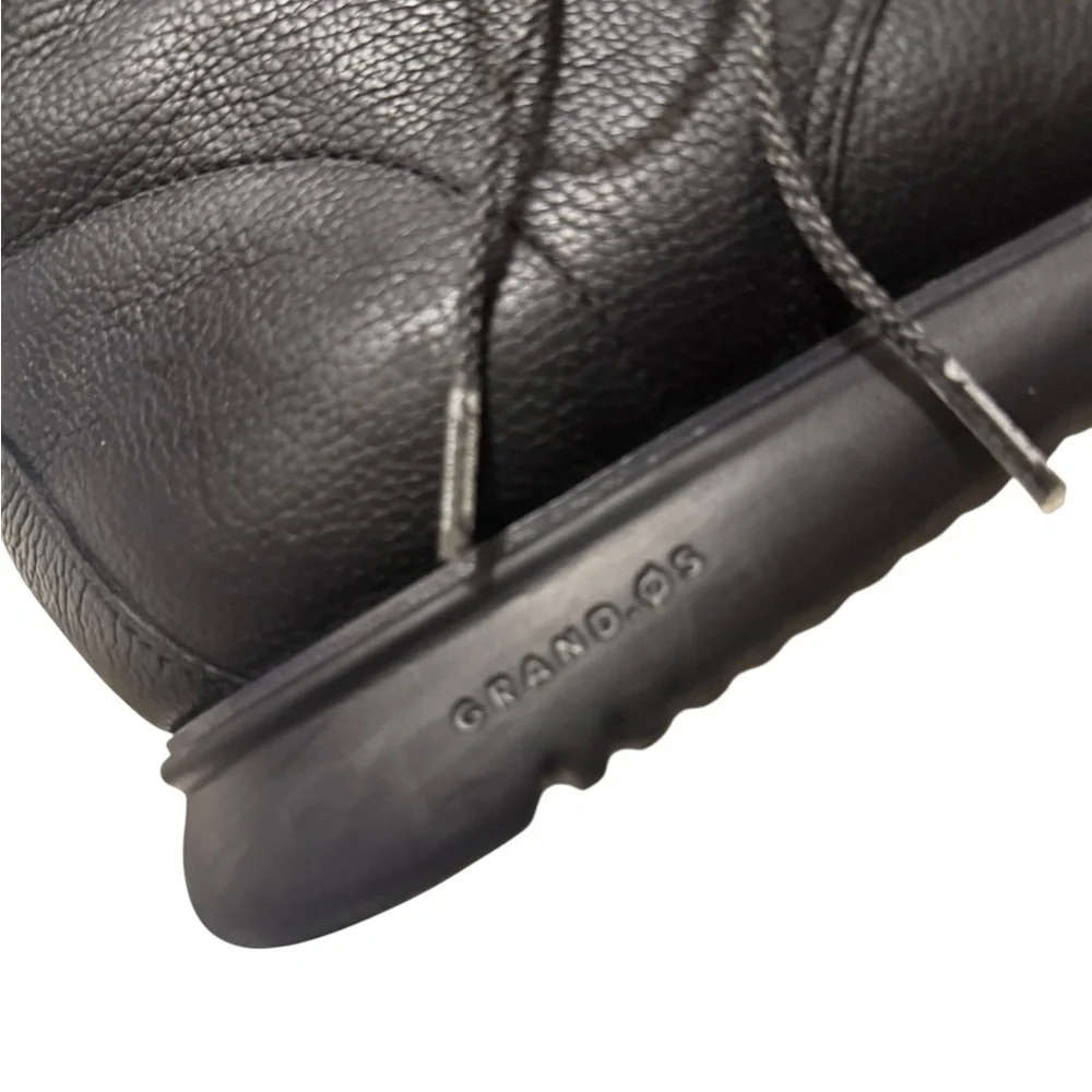 Cole Haan Black pure Leather Lace-Up Boots